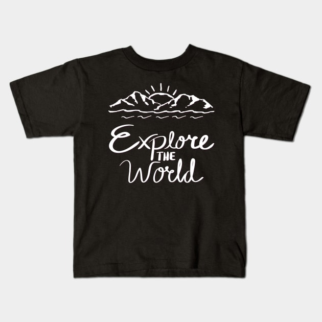 Let's travel Your Life is the best Adventure Explore the world travel lover summer spring Kids T-Shirt by BoogieCreates